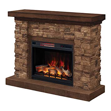 ClassicFlame Grand Canyon Stone Electric Fireplace Mantel 71cxJtgdLOL SY355