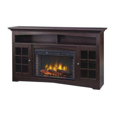 1000 Sq Ft Electric Fireplace New Avondale Grove 59 In Tv Stand Infrared Electric Fireplace In Espresso