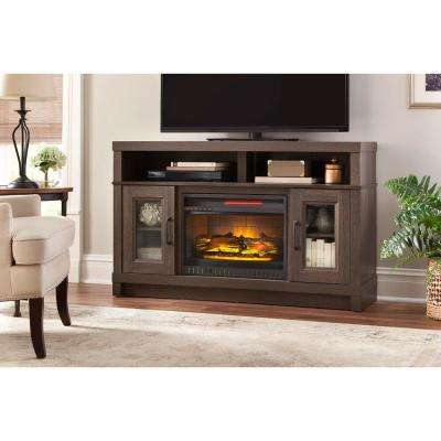 1000 Square Feet Electric Fireplace Elegant ashmont 54 In Freestanding Electric Fireplace Tv Stand In Gray Oak