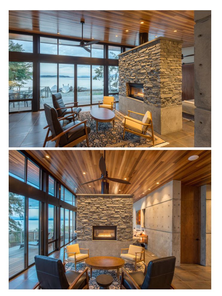 2 Way Fireplace Fresh the Beach Drive Waterfront Studio by Designs northwest