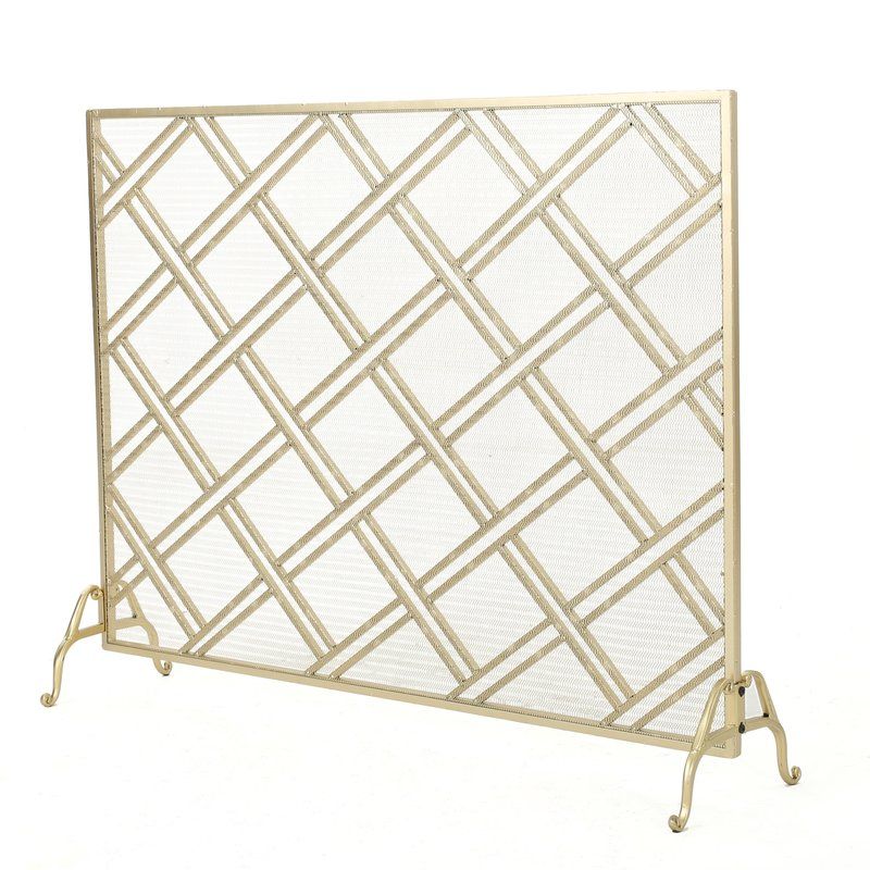 Bachar Single Panel Iron Fireplace Screen cc6f3c0a5c62ca22e84e bdf7586