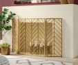 3 Panel Fireplace Screen New Bachar Single Panel Iron Fireplace Screen