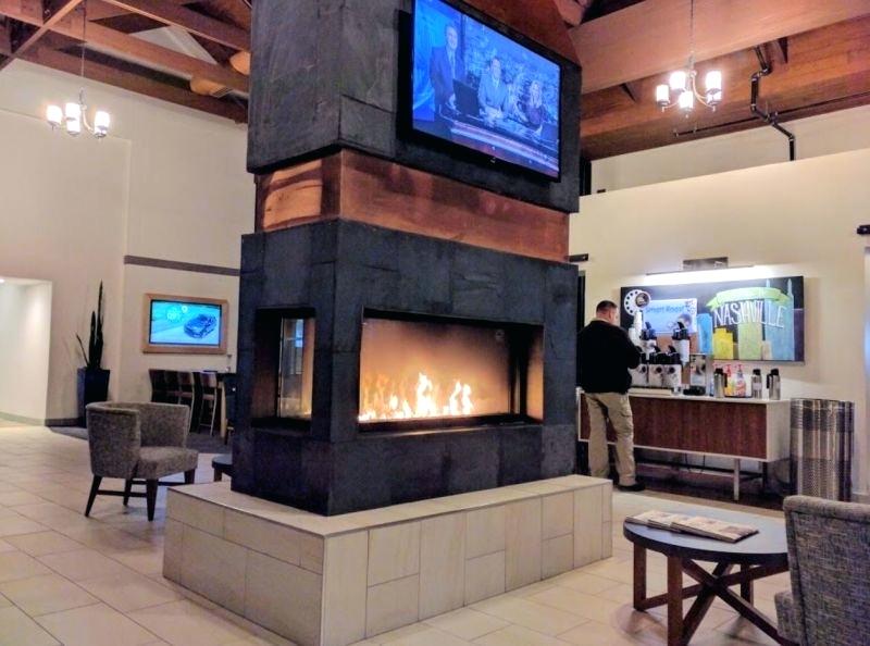 3 Sided Gas Fireplace Awesome Three Sided Gas Fireplace 3 Sided Gas Fireplace In Hotel 4