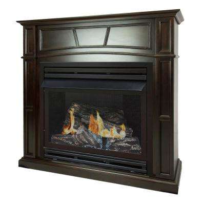 3 Sided Gas Fireplace Fresh 46 In Full Size Ventless Propane Gas Fireplace In tobacco