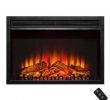 33 Inch Electric Fireplace Insert Elegant 30 In Freestanding Black Electric Fireplace Insert with Curved Tempered Glass and Remote Control