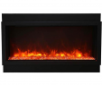 36 Inch Electric Fireplace Lovely Amantii Deep Xt Panorama Black Steel Surround Electric