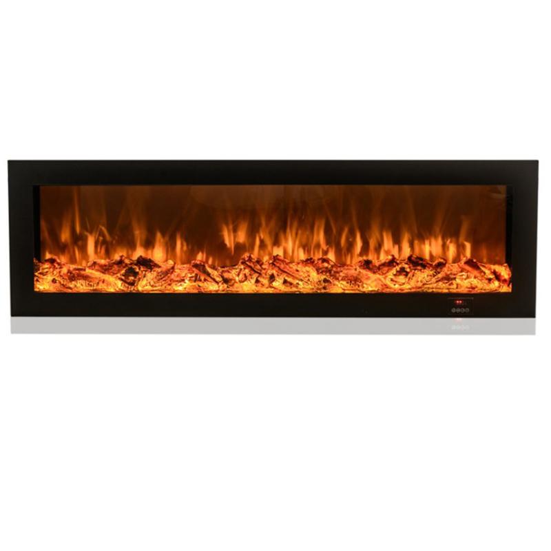 3d Electric Fireplace Beautiful 220v Decorative Flame Smart App 3d Brightness Adjustable thermostat Linear Led Electric Fireplace