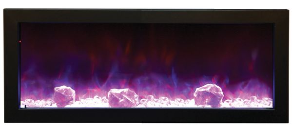 40 Inch Electric Fireplace Insert Luxury Amantii 40 Inch Panorama Slim Built In Electric Fireplace with Black Surround