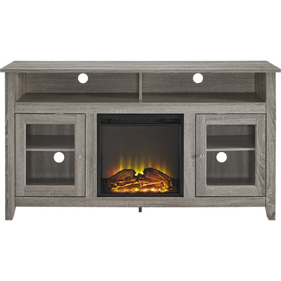 55 Tv Stand with Fireplace Unique Walker Edison Freestanding Fireplace Cabinet Tv Stand for Most Flat Panel Tvs Up to 65" Driftwood