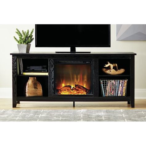 60 Inch Fireplace Elegant Sunbury Tv Stand for Tvs Up to 60" with Electric Fireplace