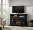 65 Fireplace Tv Stand Unique Canteridge 47 In Freestanding Media Mantel Electric Tv Stand Fireplace In Black with Oak top