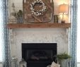 Above Fireplace Decor Best Of Remodeled Fireplace Shiplap Wood Mantle Herringbone Tile