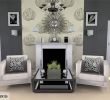 Accent Wall Ideas with Fireplace New Grey Room Wallpaper Feature Wall with White Fireplace