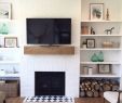 Adding A Fireplace to A House Awesome I Love This Super Simple Fireplace Mantle and Shelves Bo