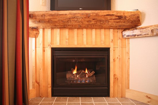 Fireplace provided in every room Picture of Greek Peak fireplace provided in