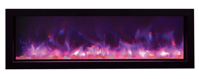 Amantii Panorama Series 60″ Slim Indoor or Outdoor Electric Fireplace BI 60 SLIM OD