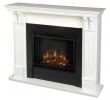 Ambiance Fireplace Elegant Real Flame ashley Indoor Electric Fireplace White