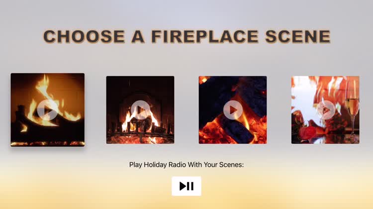 Fireplace apps for Apple TV