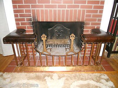 Antique Fireplace Lovely Antique English Club Fender Fireplace Seat Bench 1900