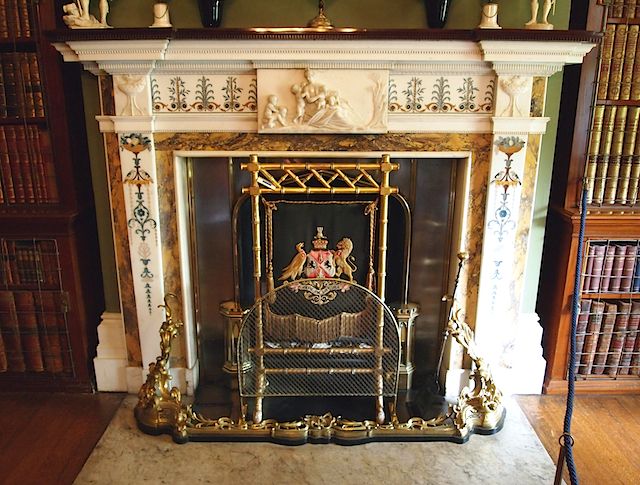 Fireplace in Benjamin Disraeli s library at Hughenden Manor 950dca1201c66e53a64ecf9e6ba4236c