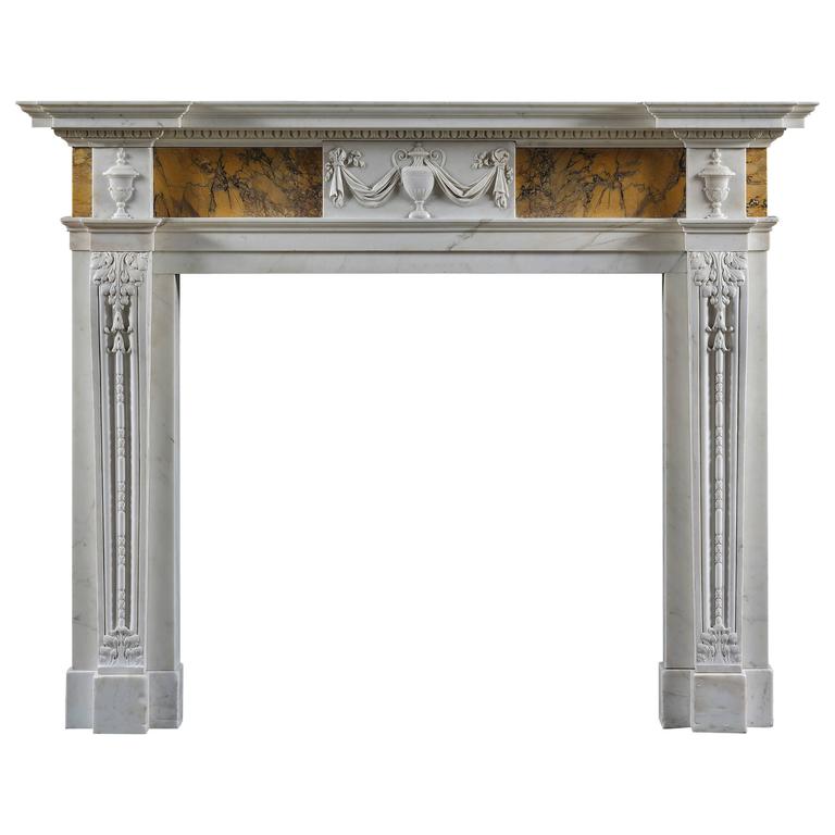 Antique Fireplace Mantel Inspirational Antique Neoclassical Fireplace Mantel In Siena and Statuary