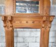 Antique Fireplace Mantel Unique Antique Fireplace Mantle Eastlake Mirror butternut Wood