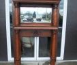 Antique Fireplace Mantels and Surrounds Beautiful C1900 Victorian Tiger Oak Mirror Over Fireplace Mantel or