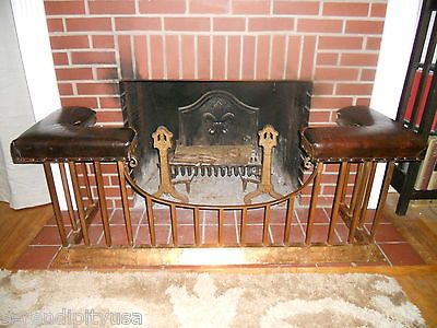 Antique Fireplace Mantels Elegant Antique English Club Fender Fireplace Seat Bench 1900