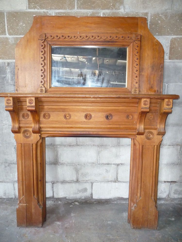 Antique Fireplace Mantels for Sale Best Of Antique Fireplace Mantle Eastlake Mirror butternut Wood