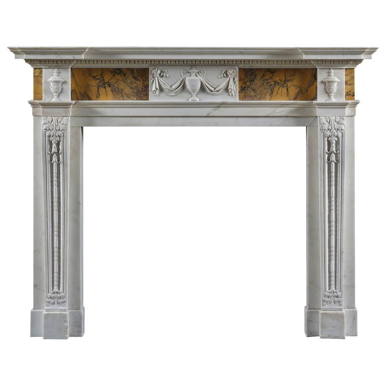 Antique Fireplace Mantels for Sale New Antique Neoclassical Fireplace Mantel In Siena and Statuary