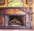 Antique Fireplace Surround Beautiful Custom Made Live Oak Fire Surround Hammered Copper and