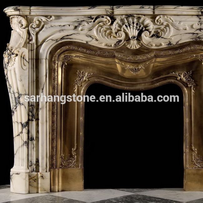 Antique Fireplace Surrounds Lovely Customized Italian Carrara White Marble Fireplace Surround