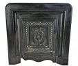 Antique Wooden Fireplace Mantel Unique 1870 S original Japanned Cast Iron Salvaged Chicago Interior Residential American Victorian Fireplace Surround with Matching Summer Cover