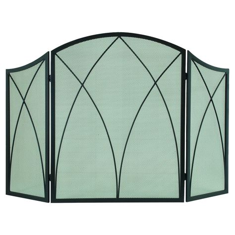 Arched Fireplace Screens Elegant Pleasant Hearth Arched Fireplace Screen Black