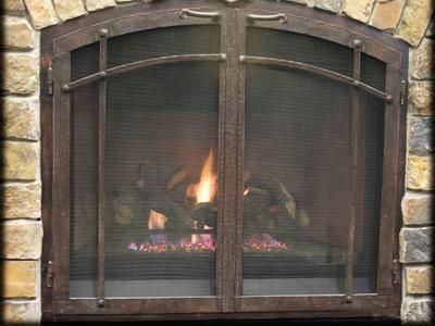a86fdab5a5ee eefb6b2cd41f161 fireplace glass doors craftsman fireplace