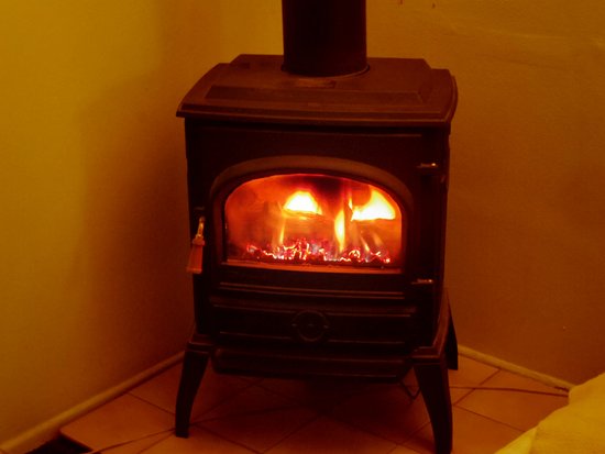 gas powered fireplace