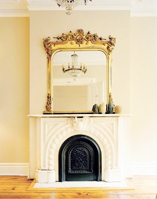 Artwork Above Fireplace Awesome Gold Mirror Above the Fireplace Livingkat In 2019