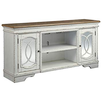 Ashley Furniture Fireplace Tv Stand Unique ashley Furniture Signature Design Realyn Extra Tv Stand with Fireplace Option Farmhouse Chipped White