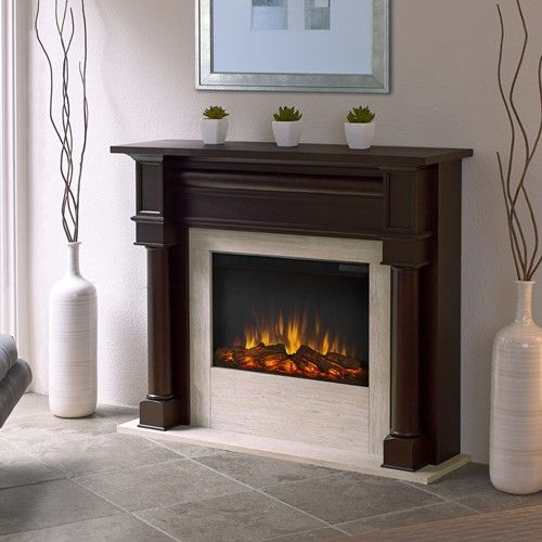 Aspen Fireplace Luxury Real Flame Berkeley Electric Fireplace Dark Walnut