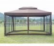 Backyard Pavilion with Fireplace Awesome 10x10 Outdoor Gazebo Steel Frame Vented Garden Canopy Tent with Mosquito Netting Backyard