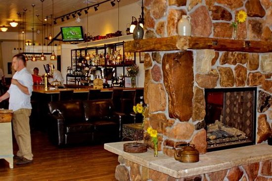 Bar & fireplace Picture of Colorado Chautauqua Dining bar fireplace