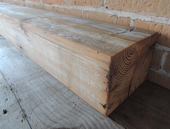 Reclaimed Wood Fireplace Mantel 86" x 7 3 8" x 5 1 2" 1800s 0d e8f f7f63bb6f6844f