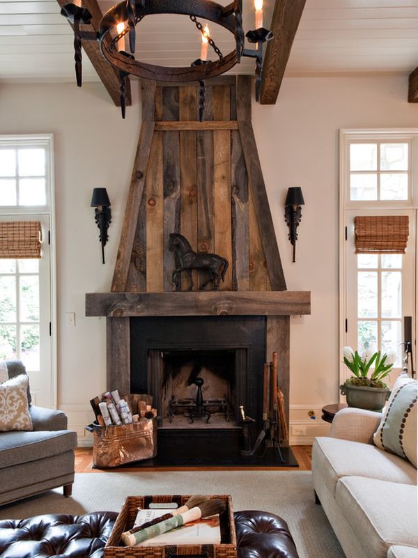 Barnwood Fireplace Mantel Unique Rustic Fireplace Projects to Try In 2019