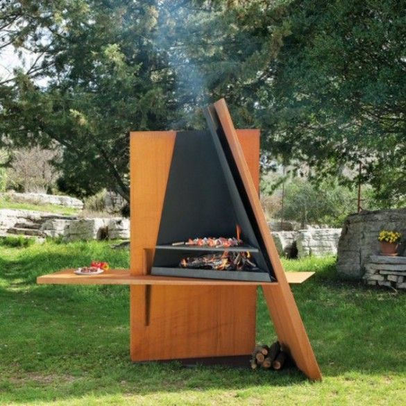 Bbq and Fireplace Elegant Useful Sculpture Outdoor Grill Design From Focus