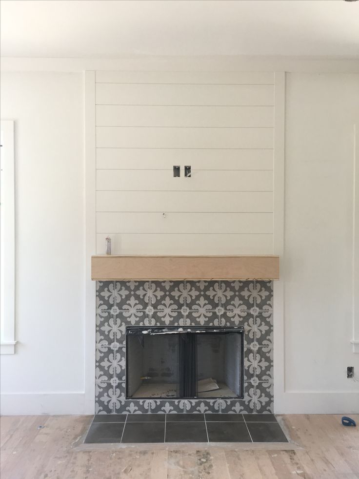 Beach Fireplace Best Of Cement Tile Fireplace Surround with Shiplap Fireplace