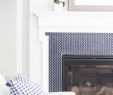 Beach Fireplace Unique Navy Tile Beach House In 2019