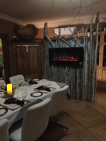 Cozy fireplace and rustic decor Picture of Bayview Farms cozy fireplace and rustic