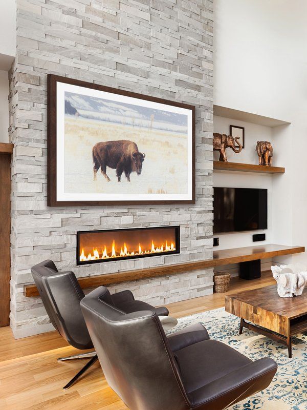 Bellevue Fireplace Unique Curious Beast Graphic Print In 2019