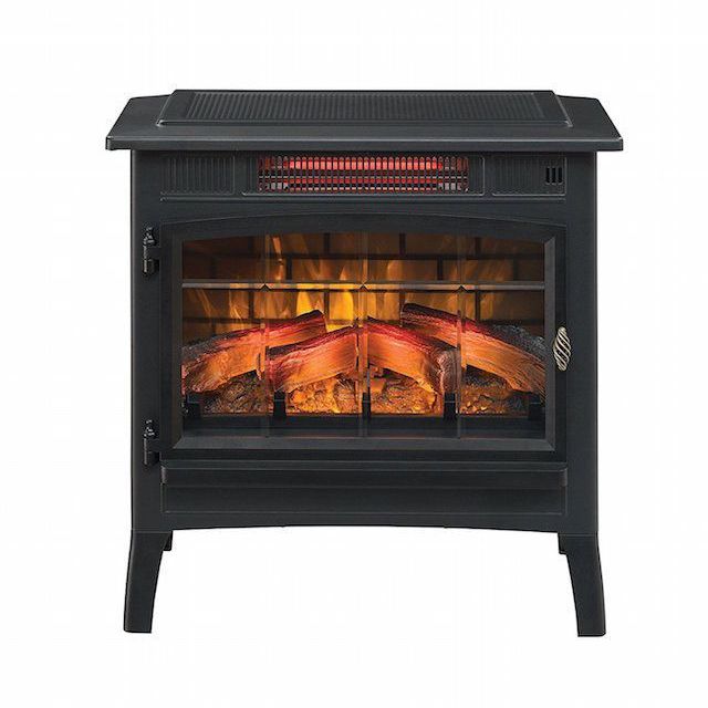 DuraflameDFI 5010 01InfraredQuartzFireplaceStovewith3DFlameEffectBlack 591caaf55f9b58f4c0e0da12