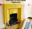 Best Tile for Fireplace Hearth Inspirational How to Restore A Cast Iron Fireplace